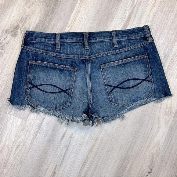 Abercrombie & Fitch High Rise Festival Short Button-Fly Daisy Duke Microshorts - Picture 5 of 9